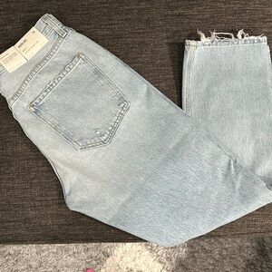 AGOLDE Riley High Rise Straight Crop 28